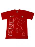 AND1 DENTON SS TEE V.RED
