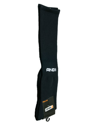 AND1 KNEE HIGH BLK/WHT