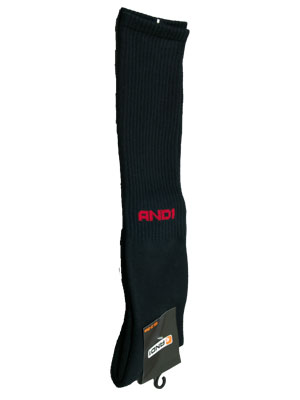 AND1 KNEE HIGH BLK/RED